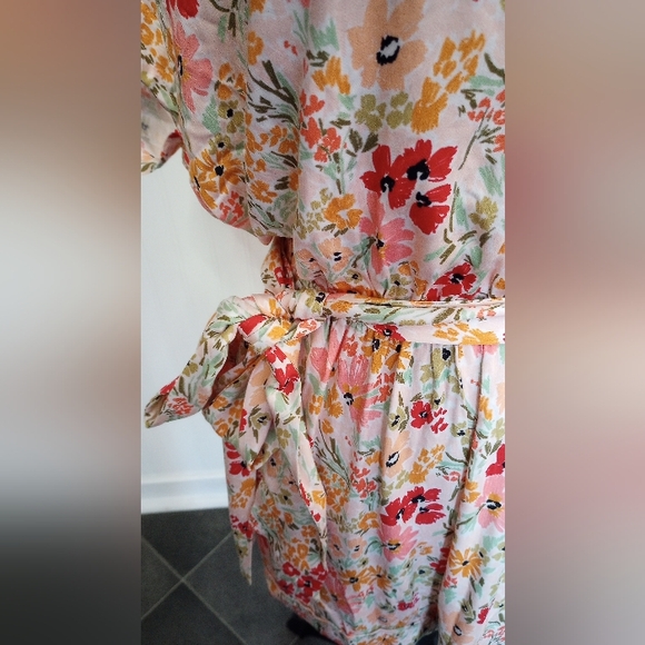 NEW SHORE Willow Romper in Muddled Bloom Size Small Boho Vacation Cottagecore - Picture 6 of 16